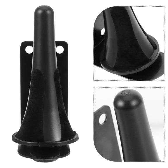 UPOUART Black Metal Trumpet Wall Mount Rack - Compact Flute Display Stand 1-Pack for Music Studio or Living Room Decor
