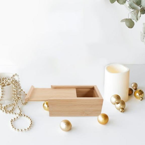 UPOUART storage box Wooden Slide Lid Box Multi Color for Any Occasion 1Pcs