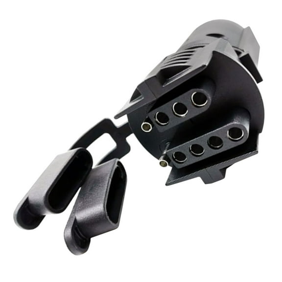 UPOUART trailer pin Black ABS US Standard Plug Socket for Drivers 1Pack