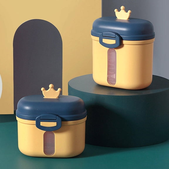 UPOUART travel milk powder container Milk Powder Box PP Yellow 1 Set for Parents