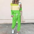 thumbnail image 1 of UPPADA 2 Piece Jogger Sets for Women Trendy Lounge Sets with Matching Sweatshirts Fall Fashion Outfits Trendy 2 Pc Sweatsuit Set with Pockets Green,XXL, 1 of 6