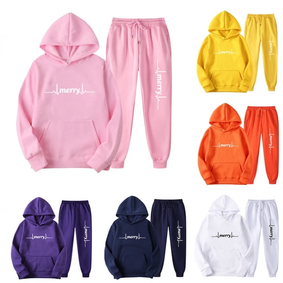 UPPADA 2 Piece Lounge Sets for Women Comfortable Sweatsuits Dressy Two Piece Outfits Fall Drawstring Hooded Sweatshirt Wide Leg Sweatpants Comfort Tracksuit Set Yellow,M