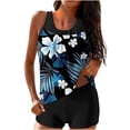 thumbnail image 1 of UPPADA 2 Piece Sets Swimsuit for Women Floral Printed Modest Two Piece Bathing Suits Tankini Cute Ruffle Tops with Skirts Loose Fit Plus Size Suits for Curvy Women Clearance Multicolor,S, 1 of 6