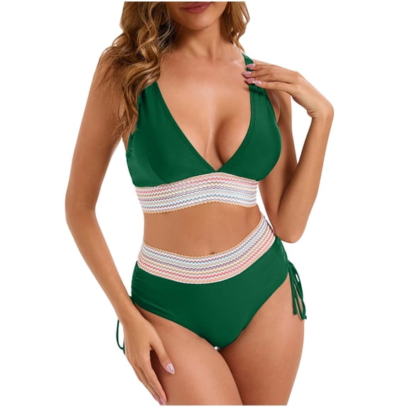 UPPADA 2 Piece Sets Swimsuit for Women Floral Printed Modest Two Piece Bathing Suits Tankini Cute Ruffle Tops with Skirts Loose Fit Tankinis for Women 2025 Clearance Army Green,XL