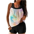 thumbnail image 1 of UPPADA 2 Piece Shorts Bathing Suits for Women Floral Print Tankini Swimsuit Tummy Control Two Piece Bathing Suit High Waisted Tank Top with Swim Shorts Multicolor Tankini Swimsuits for Women,L, 1 of 5