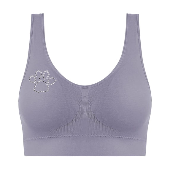 UPPADA Back Smoothing Bras for Women Bralette Comfy Seamless Bralettes No Underwire Push Up Bra Wide Band Bras Everyday Bras Gray,XXL