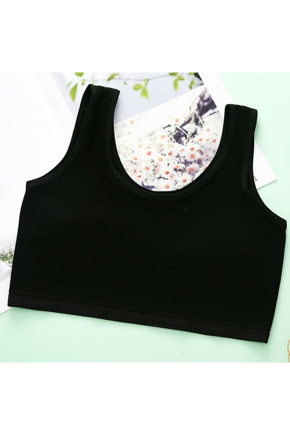 Back Smoothing Bras for Women Everyday Bra Plus Size Cotton Bra Bralette for Large Breasts,Black 14 Years