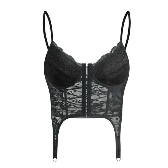 UPPADA Black Waist Corset on Sale,Women Corset Bustier Push up Lingerie Top Shapewear Overbust Cincher Top Lace up Corset Basque Overbust Corset Plus Size