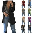 thumbnail image 1 of UPPADA Blazer Jackets for Women Plus Size Business Casual Long Blazers Work Office Open Front Long Sleeve Tops Cardigan Coats Tops, 1 of 6