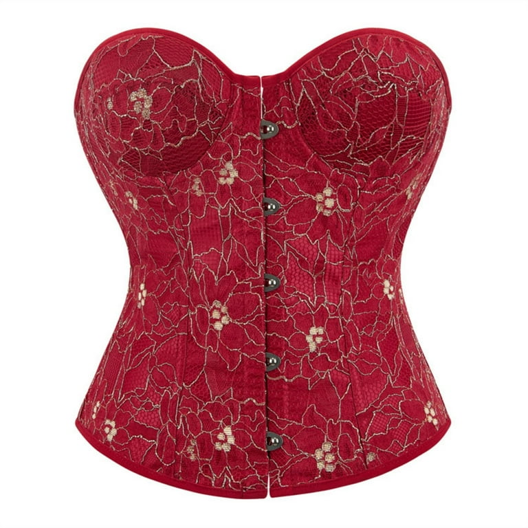 UPPADA Blusa Corset Para Mujer Clearance,Strapless Corset Tops for