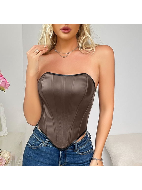 Bodice Corset,Plus Size Corset Tops for Women Underbust Corset Belt Overbust Corset with Straps Bodice Corset Lace Up Corset Dress Vintage Crop Top