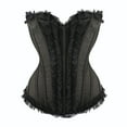 thumbnail image 1 of UPPADA Boned Corset On Sale,Womens Bustier Lingerie Bodice Corset Plus Size Bustier Tops Pattern Corset Belt Floral Bustier Top Underbust Lace Up Corset, 1 of 7