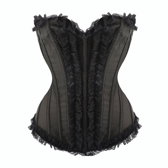UPPADA Boned Corset On Sale,Womens Bustier Lingerie Bodice Corset Plus Size Bustier Tops Pattern Corset Belt Floral Bustier Top Underbust Lace Up Corset
