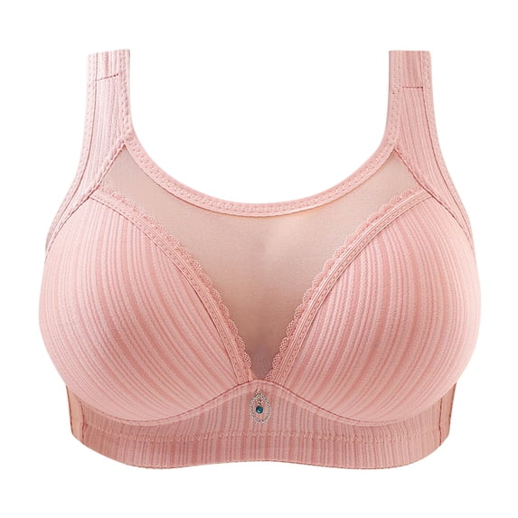 UPPADA Bras for Women No Underwire Women's Full Coverage Non Padded Comfort Front Button Bra Comfort Wire-Free Bra Plus Size Closure Everyday Bras Push Up Bras for Women Clrearance on Sale