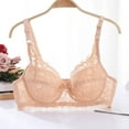 thumbnail image 1 of UPPADA Bras for Women Front Closure No Underwire Wireless Push Up Bra Clearance Bra Front Closure Savings Seamless Bra Pack,Beige L, 1 of 3
