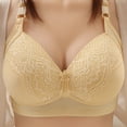 thumbnail image 1 of UPPADA Bras for Women Push Up Sostenes Para Mujer Full Coverage Bra Thick Band Bra for Back Fat,Khaki 52, 1 of 7