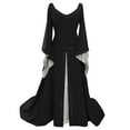 thumbnail image 1 of UPPADA Plus Size Cocktail Dresses formal Dress for Women Party Dress Vintage Elegant Dress Plus Size Flared Sleeves Dresses floral flowy dress for women, 1 of 1