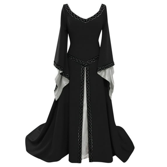 UPPADA Plus Size Cocktail Dresses formal Dress for Women Party Dress Vintage Elegant Dress Plus Size Flared Sleeves Dresses floral flowy dress for women