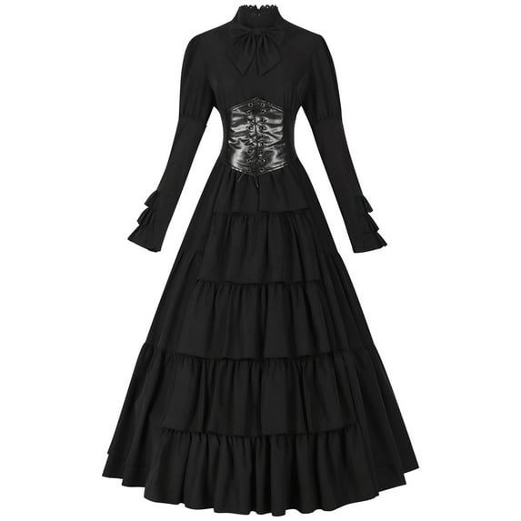 UPPADA Vintage Cocktail Dresses for Women 1950s Maxi Dress Flared Sleeves Dresses Wedding Dress Corset Ball Gown Dresses for Women Formal off shoulder white dresses for women