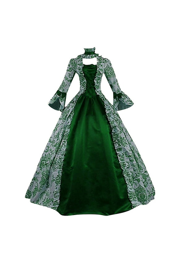 Vintage Cocktail Dresses for Women 1950s Maxi Dress Flared Sleeves Dresses Wedding Dress Corset Ball Gown Dresses for Women Formal