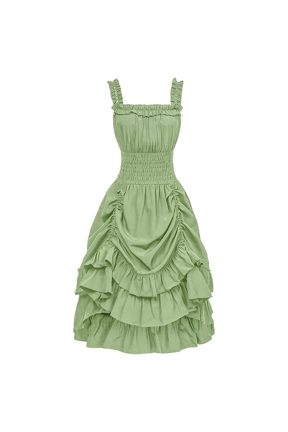Womens Corset Pleated Dress Vintage Ball Gown Dresses Sleeveless Vacation Dresses Fit and Flare Wedding Guest Dresses Vintage Formal Dress fall dress for wedding guest