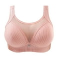 thumbnail image 1 of UPPADA Comfortable Bras for Women Women's Full Coverage Non Padded Comfort Front Button Bra Comfort Wire-Free Bra Plus Size Closure Everyday Bras Sports Bras for Women Clrearance on Sale, 1 of 3