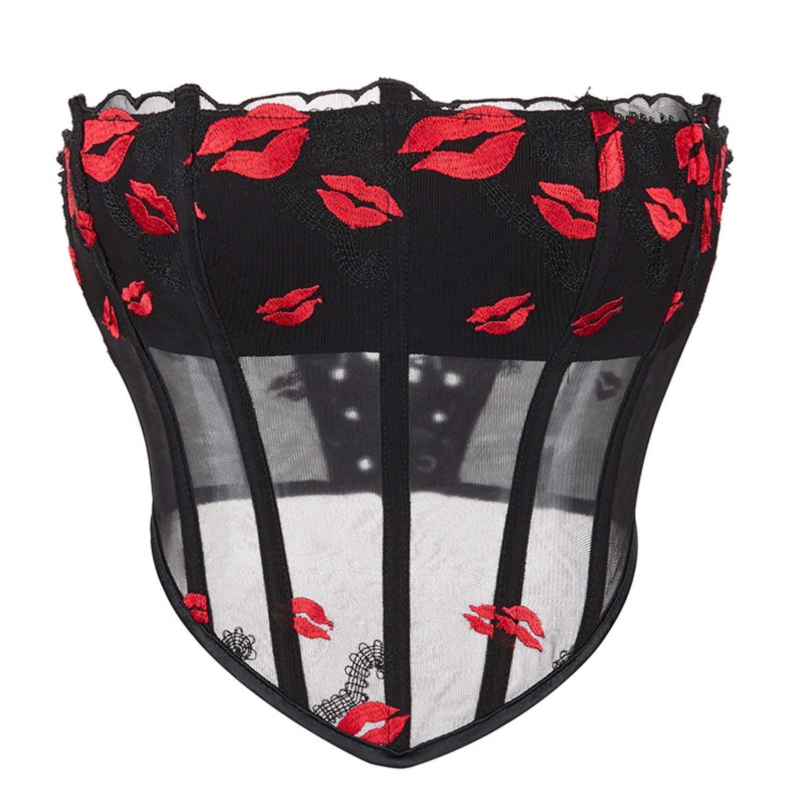 UPPADA Corset Plus Size Clearance,Women Corset Bustier Push up Lingerie ...