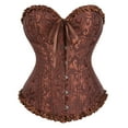 thumbnail image 1 of UPPADA Corset with Straps On Sale,Womens Corset Tops Steampunk Corset Lace Up Top Overbust Corset Floral Corset Top Corset Bustier Top Cute Underbust Corset Top, 1 of 7