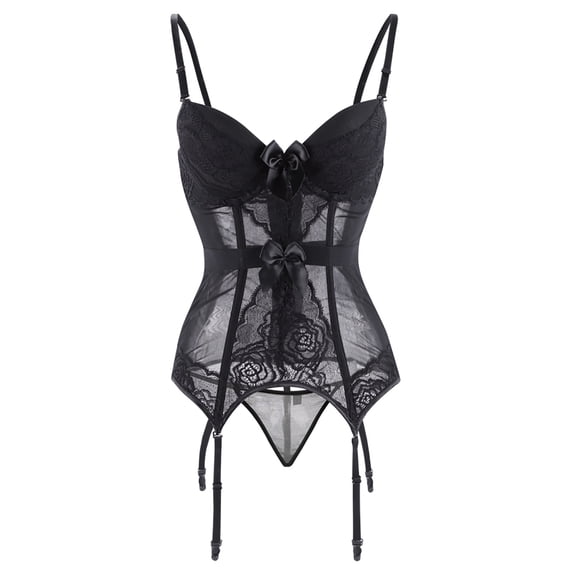 UPPADA Corset Tops for Women Clearance,Plus Size Corset Tops for Women Underbust Corset Belt Overbust Corset with Straps Bodice Corset Lace Up Corset Dress Vintage Crop Top
