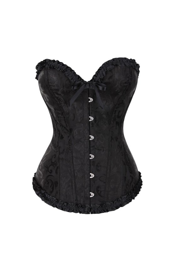 Corset Tops for Women Clearance,Womens Floral Corset with Zipper Embroidered Corset Tops Vintage Corset Dress Lace Corset Tops Overbust Corset Bustier Top