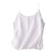 thumbnail image 1 of UPPADA Cotton Linen Tank Tops for Women Loose Fit Sleeveless Scoop Neck Shirts Summer Vacation Lounge Tops Beach Tees Vests,Tank Top for Women Loose Fit White,M, 1 of 3