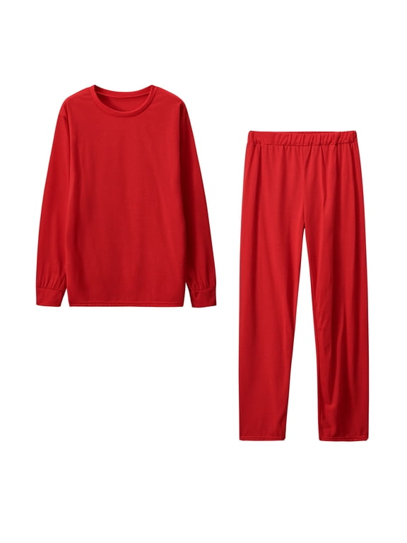 2 Piece Outfits for Womens Crewneck Basic Sweatshirt with Sweatpants Oversized Loose Fit Set Long Sleeve Fall Tops Outfits Match Sets