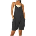thumbnail image 1 of UPPADA Deals Of The Day Clearance Jumpsuits for Women Dressy Spaghetti Strap Jumpers Baggy Wide Leg Rompers Summer Plus Size Overalls with Pockets Overalls for Women Womens Jumpsuits Dressy, 1 of 5