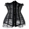 thumbnail image 1 of UPPADA Denim Corset Top for Women on Sale,Womens Corset Tops Plus Size Underbust Corset with Straps Vintage Corset Top Y2k Bustier Corset Womens Underwear Court Push up Shapewear, 1 of 5
