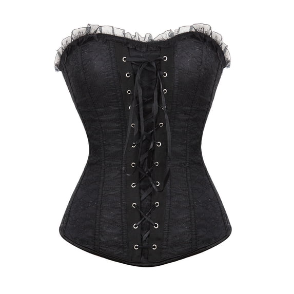 UPPADA Fairy Corset Clearance,Womens Bustier Lingerie Bodice Corset Plus Size Bustier Tops Pattern Corset Belt Floral Bustier Top Underbust Lace Up Corset