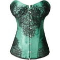 thumbnail image 1 of UPPADA Floral Corset On Sale,Plus Size Corset Tops for Women Underbust Corset Belt Overbust Corset with Straps Bodice Corset Lace Up Corset Dress Vintage Crop Top, 1 of 4