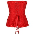 thumbnail image 1 of UPPADA Floral Corset On Sale,Womens Floral Corset with Zipper Embroidered Corset Tops Vintage Corset Dress Lace Corset Tops Overbust Corset Bustier Top, 1 of 5