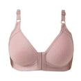 thumbnail image 1 of UPPADA Front Closure Bras for Women Comfy Push Up Bra No Underwire Full Coverage Bras Comfy Wireless Bra Wireless Snap Closing Bra Purple,44, 1 of 7