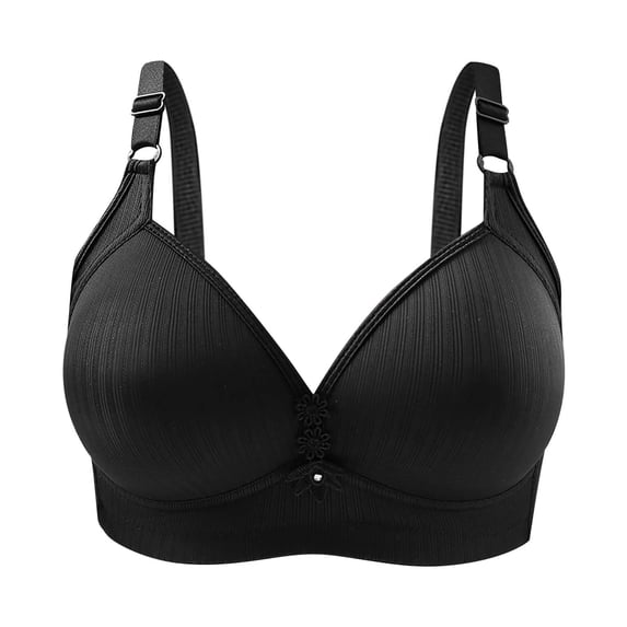 UPPADA Full Coverage Bras for Women Womens Lace Bras Front Button Bra Front Snaps Seniors Push Up Everyday Bra Comfortable and Breathable Skin Care Bra Womens Bras No Underwire Full Support