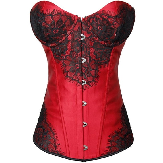 UPPADA Gold Corset Clearance,Plus Size Corset Tops for Women Underbust Corset Belt Overbust Corset with Straps Bodice Corset Lace Up Corset Dress Vintage Crop Top