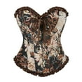 thumbnail image 1 of UPPADA Gold Corset On Sale,Strapless Corset Tops for Women Corset Cute Bustier Bodyshaper Top Overbust Corset Plus Size Waist Training Corsets Overbust Shapewear Outfit, 1 of 8