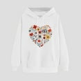 thumbnail image 1 of UPPADA Graphic Hoodies for Women,Casual Long Sleeve Comfortable Hoodies Teen Girls Cute Heart Beat Print Hooded Sweatshirt with Pockets Outdoor, 1 of 3
