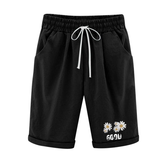 UPPADA Gym Shorts Women Women Casual Shorts Comfy Drawstring Elastic Short Pants High Waist Summer Pull On Shorts with Pockets Womens Shorts With Pockets 2024