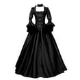 thumbnail image 1 of UPPADA Women's Gothic Dresses Long Sleeve Plus Size Ball Gown Vintage Long Dresses Halloween Costumes for Women, 1 of 3