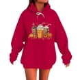 thumbnail image 1 of UPPADA Halloween Sweatshirts for Women Funny Long Sleeve Graphic Crewneck Pullover Tops Cute Ghost Pullover Tops Fall Savings Light Blue,XL, 1 of 5