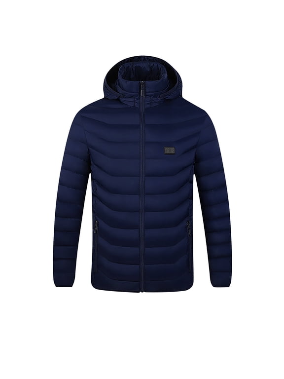 Heated Jackets for Men and Women Plus Size Outdoor Heated Jacket Adjustable Temp 13 Heating Zones Usb Heated Coats Winter Hooded Jacket for Hiking Warming Jacket Coats