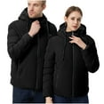 thumbnail image 1 of UPPADA Heated Jackets for Men and Women Plus Size Outdoor Heated Jacket Adjustable Temp 13 Heating Zones Usb Heated Coats Winter Hooded Jacket for Hiking Warming Jacket Coats, 1 of 5