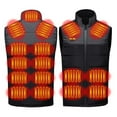 thumbnail image 1 of UPPADA Heated Vest Women 8 Zone Smart Heating Vest Usb Charging Warm Vest Smart Heating Jacket Stand Collar Vest Ski Coat for Women Electric Vest for Women Gray,XXXL, 1 of 8