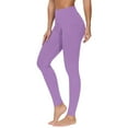 thumbnail image 1 of UPPADA High Waisted Leggings for Women Full Length Capri Buttery Soft Gym Yoga Workout Pants for Workout Athletic Leggings No Front Seam Gifts for Women Purple,L, 1 of 4