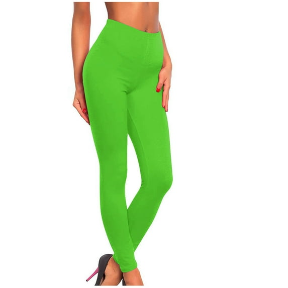 UPPADA High Waisted Leggings for Women - Tummy Control Yoga Pants for Workout Running Athletic Women's Leggings Plus Size Gifts for Women Green,XXL